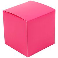 JAM PAPER Glossy Gift Boxes - 3 1/2 x 3 1/2 x 3 1/2 - Fuchsia - Sold Individually