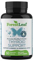 Thyroid Support Supplement with Iodine - All Natural Mineral and Vitamin Complex with B12, Zinc, Selenium, and More - 60 Caps (30 Day Supply) - by Forestleaf