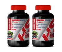 Vision Health Supplements - Maximum Vision Support Natural Complex - Grape Seed Supplement - 2 Bottle 120 Capsules