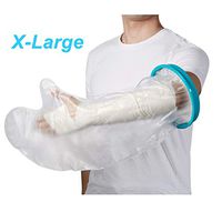 iBstone X-Large Waterproof Arm Cast Cover for Shower, Watertight Bandage Protector, Arm Cast Sleeve Bag Covers for Broken Arm, Hands and Wrists, Reusable Bandage Cover Dressing Protector