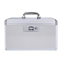 MerSun Household Medication Lock Box Empty First Aid Box with Child Proof Lock Portable Lock Box for Medicine and Healthcare Items X-Large 15.2 X 8.9 X 9.3 Inches