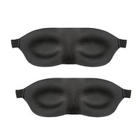 Support Plus Comfy Blink Sleep Masks - Contoured Light Blocking Eye Covers Promote Eye Movement - Set of Two
