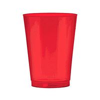 Red Cups 10 Ounce Shiny Red Plastic Cups. Pack Includes 50 Hard Plastic Red Party Cups. Perfect For Parties And Holidays.
