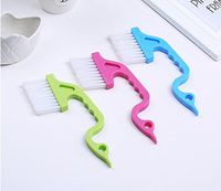 VNDEFUL Creative Hand Grip Groove Door And Window Slot Brush Kitchen Bathroom Sink Cleaning Brush Air Conditioner Outlet Wind Louver Brush
