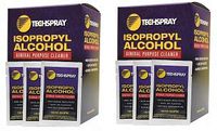 Techspray 1610-50PK 99.8% Pure IPA Wipes, 50 Individually Wrap Wipes/Box (2)