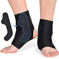 Ankle Brace Support with PE Board Strength Stabilize for Men and Women, Adjustable Neoprene Thin Compression Brace for Ankle Sprain, Arthritis, Strain, Fatigue 1 Pair