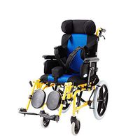 Lightweight Folding Children's Wheelchair Driving Medical, Cerebral Palsy Children's Wheelchair Car Multi-Functional Disabled Children's Full Reclining Flat-Bed Wheelchair Stroller, with Dining Table