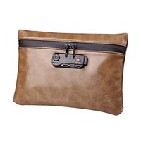 Smell Proof Bag, Full Active Carbon Lined& Inside Pouches, PU Leather Water Repellent Stash Bag for Your Weed Herbs and Smelly Accessories