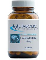 Metabolic Maintenance L-Methylfolate 15 Milligrams - Active Folate (L-5-MTHF) for Mood, Nerve + Cardiovascular Support (60 Capsules)