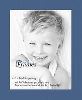 14x18 Yorktown Blue / Royal Custom Mat for Picture Frame with 10x14 opening size (Mat Only, Frame NOT Included)