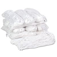 Boardwalk 220RCT Premium Cut-End Wet Mop Heads Rayon 20oz White 12/Carton