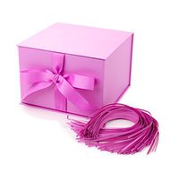 Hallmark 7" Gift Box (Light Pink) for Valentines Day, Birthdays, Bridal Showers, Weddings, Baby Showers and More
