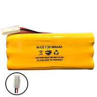 118-0017 Synergistic 1180017 Teledyne Big Beam 7.2v 600mAh Ni-CD Battery Pack Replacement for Emergency/Exit Light OSA026 OSI OSA-026