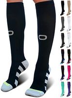 Crucial Compression Socks for Men & Women (20-30mmHg) - Best Graduated Stockings for Running, Athletic, Travel, Pregnancy, Maternity, Nurses, Medical, Shin Splints, Support, Circulation & Recovery