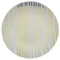 Trendables Premium 8 Inch. Disposable Plastic Plates, Food Grade Plastic Salad/Dessert Plates - Glam Design - 40 Pack