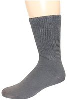 Foot Galaxy Diabetic Socks, Men 9-11, Charcoal, 2 Pair