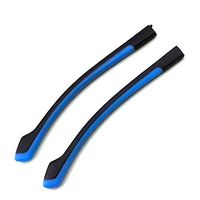 ODL Eyeglass Replacement Temple Tip Sleeves Non-Slip Soft Silicone Blue and Black (1) (5)