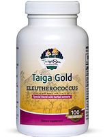 TAIGASEA Eleuthero Supplement, Wild Siberian Herbal Extract Blend for Strong Immunity, Great Physical Shape, Stamina and Endurance, Siberian Ginseng Root, 100 Vegetarian Capsules