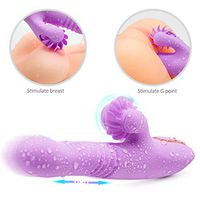 9 Speeds Vibration & Suction Women Massaging Simulated Oral Sucking Toy Soft Touch Internal Muscle Relaxation - Waterproof Tongue Vibrate Toy Massage Toy - for Women