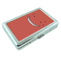 Whacky Face Em3 Hip Silver Cigarette Case Id Holder Metal Wallet 4" X 2.75" RFID Protection