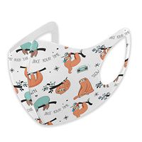 Mouth Masks for Dust Protection Anti Face Mask Washable Earloop Mask Cute Sloth