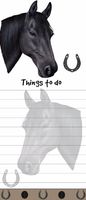 "Horse Magnetic List Pads" Uniquely Shaped Sticky Notepad Measures 8.5 by 3.5 Inches
