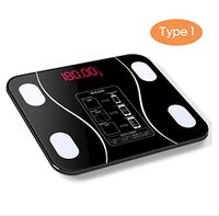 Lfsp Electronic Scales, Digital Scales Portable Multifunction Body Scale Smart Electronic Digital Weight Scale with LED Display Suitable for Bedroom Bathroom Floor Scale High-Precision Scales