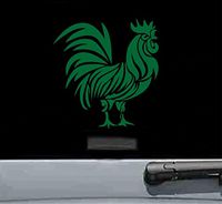 Chinese zodiac rooster Vinyl Decal Sticker (GREEN)