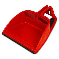 Libman Commercial 2125 Step-On Dustpan, Polypropylene, 12" Wide, Red and Black (Pack of 4)