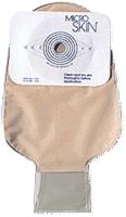 Cymed One-piece Drainable Pouch with Pre-cut MicroSkin Adhesive Barrier and MicroDerm Thin Washer 1-3/8" Stoma Opening, 11" L, Opaque, Odor-proof Film, Comfort Backing, Latex-free (Box of 10 Each)