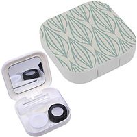 Portable Contact Lens Case Box Travel Kit Mirror + Bottle + Tweezers Container Holder [ Stylish ]