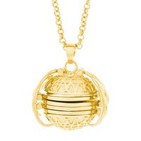 Meidexian888 Simple Storage Photo Necklace, 2PC Expanding Photo Locket Necklace Pendant Angel Wings Gift Jewelry Decoration (Gold)