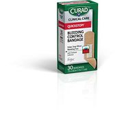 Curad Quickstop Instant Clotting Technology, Flex Fabric Bandages, Helps with Minor Bleeding, 30 ct. (Pack of 3)