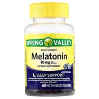 Spring Valley Adult Gummies Melatonin 10mg Pectic 60 count