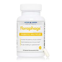 Arthur Andrew Medical - Floraphage, Probiotic Multiplier, Supports Digestion and Immune Health with Enzymes and Prebiotics, Non-GMO, Vegan, 30 Capsules