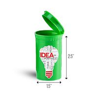 Idea Word Lightbulb First Aid Case Pill Container ID 4437G