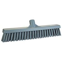 Vikan 317488 16" Combo Push Broom- Soft/Stiff - Gray