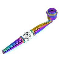 Magic Skull, Silver Colorful Tobacco Tube and Small Black Bag