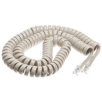 The VoIP Lounge 12 Foot Handset Receiver Cord for Teledex Hospitality Hotel Motel Phone Off White