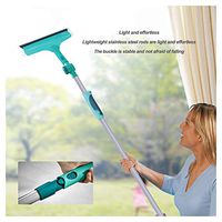 DGYAXIN Window Cleaner kit, Squeegee Double Side Window Cleaning Washing Kit Extendable Rubber Blade Shower Window Glass Green 202 cm