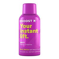 Eboost Natural Energy and Vitamin Shots 2Fl oz (12 Pack) (Berry Melon)