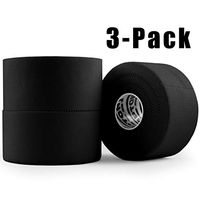 Black Athletic Tape - 45ft Per Roll - No Sticky Residue & Easy to Tear - for Sports Athletes & Crossfit Trainers as First Aid Injury Wrap: Fingers Ankles Wrist - 1.5 Inch x 15 Yards per Roll (3 Pack)