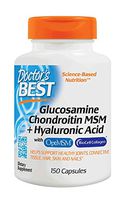 Doctor's Best, (2 Pack) Glucosamine Chondroitin MSM + Hyaluronic Acid, 150 Veggie Caps