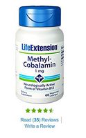 Life Extension Methylcobalamin, 1 Mg Lozenges, 60-Count