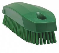 Nail Brush, Green, 45/64 Trim L, PET