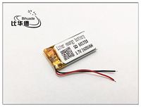 BIHUADE 3.7V 260MAH 601730 Lithium Polymer Li-Po Rechargeable Battery for DIY Mp3 MP4 MP5 GPS