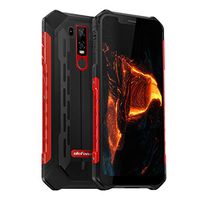 Armor 6 IP68 Waterproof Unlocked Cell Phone, Android 8.1 Outdoor Smartphone 6.2" 19:9 FHD+, Helio P60 6GB + 128GB, Dual 4G LTE Global Bands, GPS+GLONASS, 5000mAh Battery, Shockproof, US Plug (Red)