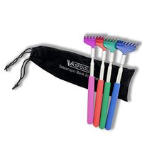 VASTOOLS Telescopic Back Scratchers 4-Pack/Metal Back Massager 26-3/4",Exquisite Gift,Portable,Storage Bag
