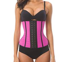 Bloomn Women's Latex Underbust Corset Waist Training Cincher 9 Steel Boned Waist Trainer for Women
