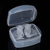 EDTara Swimming Earplugs for Adults Waterproof Environmental Silicone Spiral Dust-Proof Earplugs Water Sports Swimming Accessories White